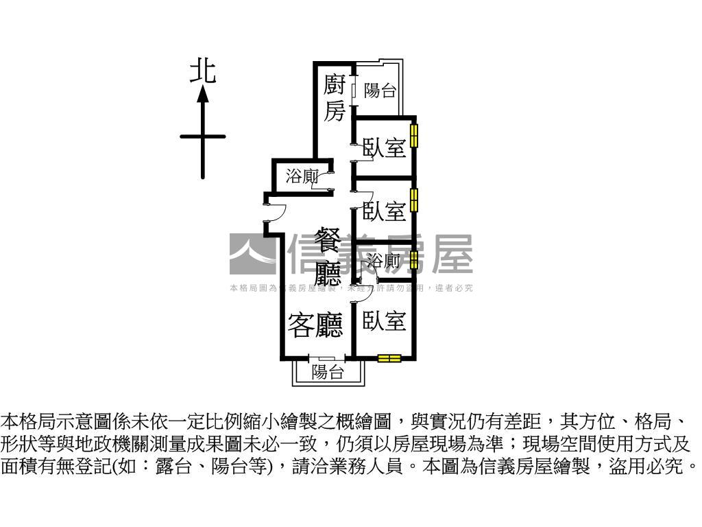 捷運宅三房車位房屋室內格局與周邊環境