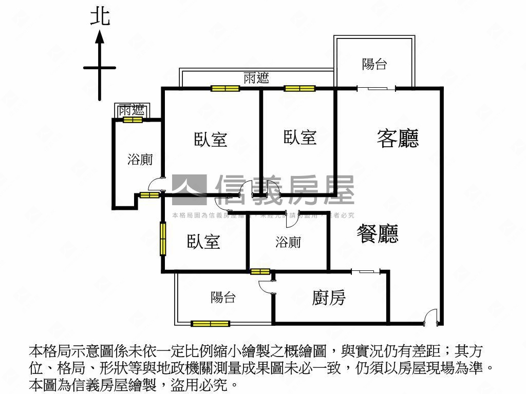 曙光之旅三房平車房屋室內格局與周邊環境