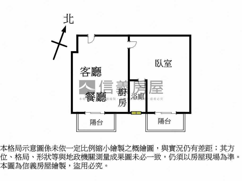 品良東大萌中樓層視野一房房屋室內格局與周邊環境