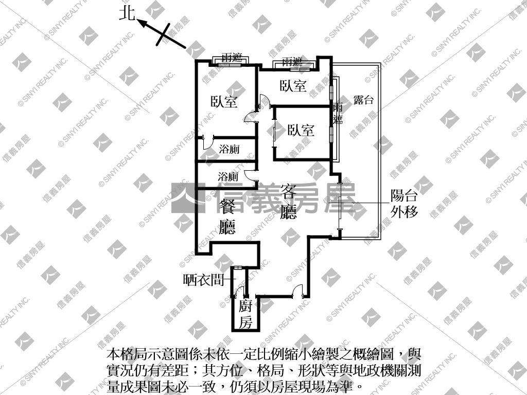 店長推薦捷運景觀電梯三房房屋室內格局與周邊環境