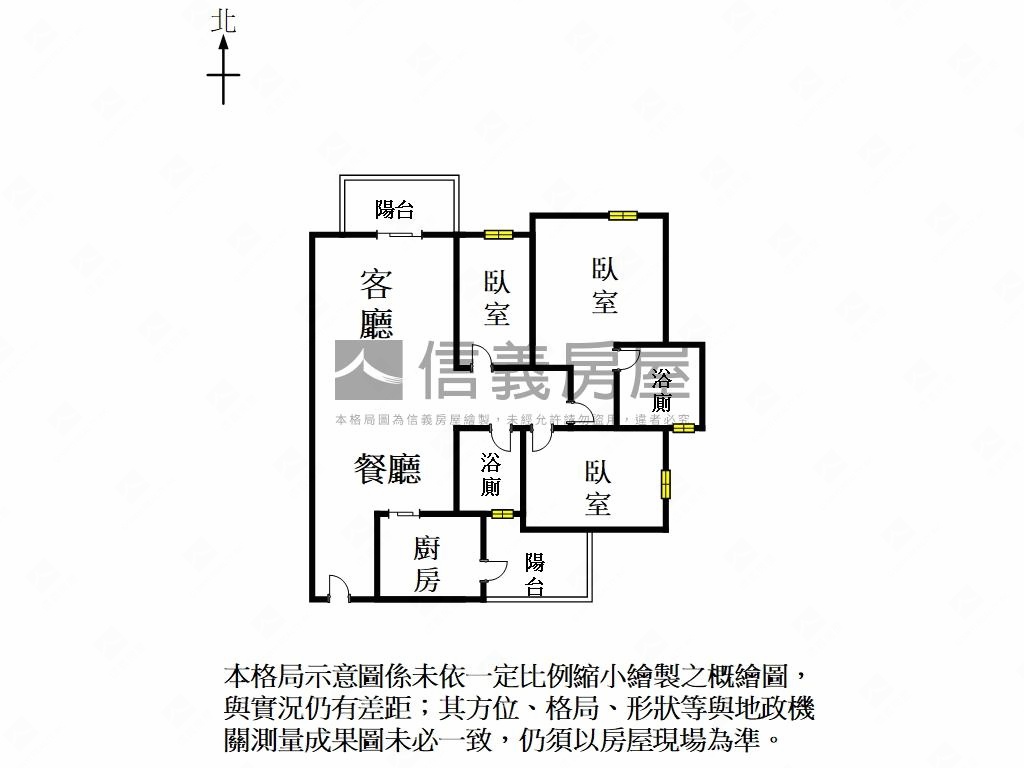 北府苑精緻典雅美三房房屋室內格局與周邊環境