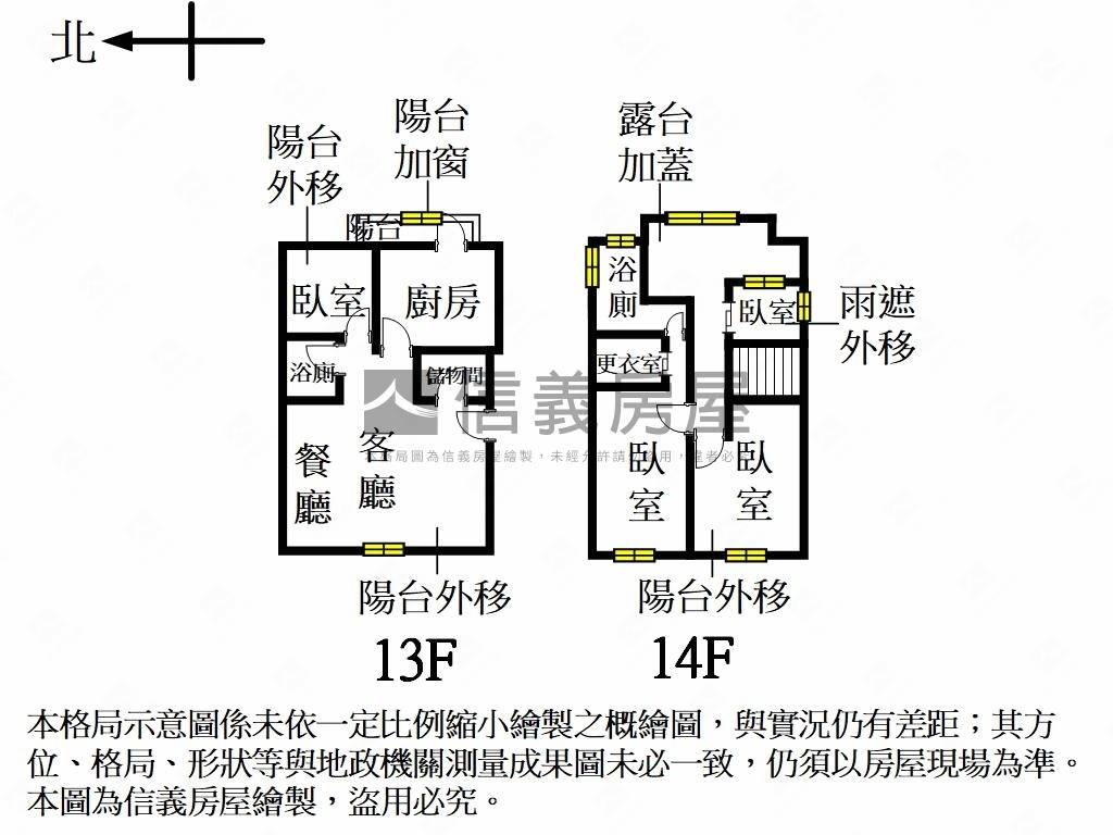 大坪林稀有景觀樓中樓房屋室內格局與周邊環境