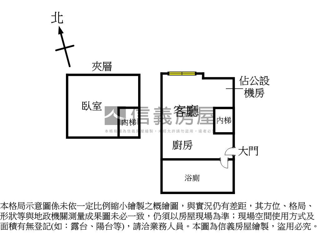 中山北公園挑高美屋房屋室內格局與周邊環境