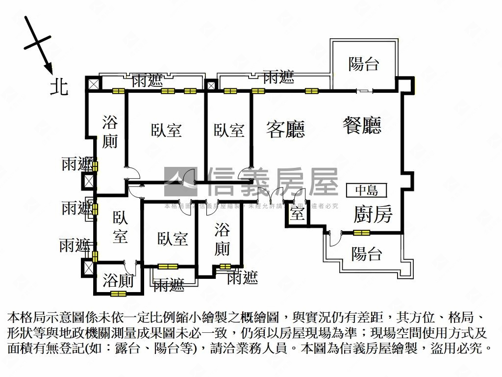 疆山１戶２主臥３車位４房房屋室內格局與周邊環境