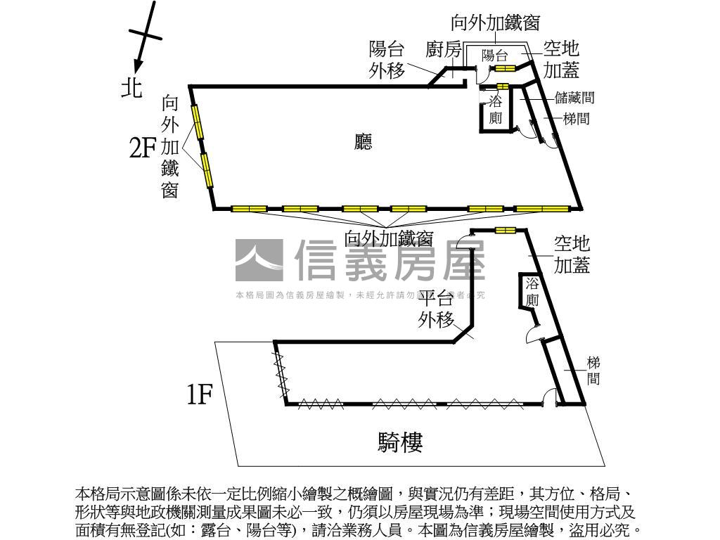 信義路店面房屋室內格局與周邊環境