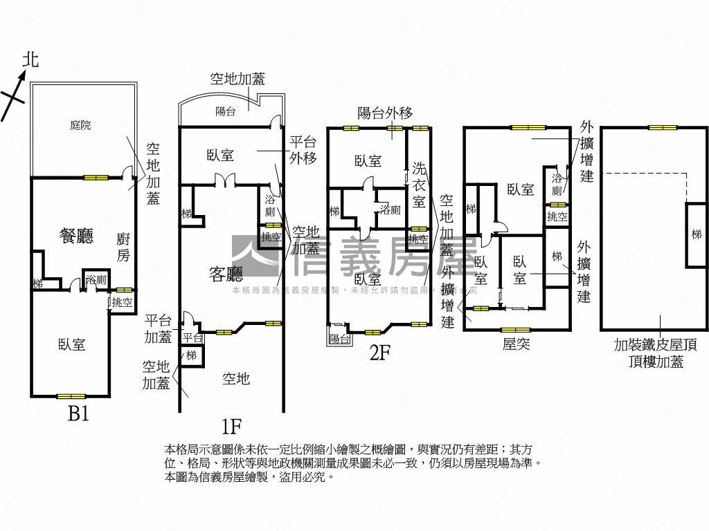 研究苑庭院型停車透天厝房屋室內格局與周邊環境
