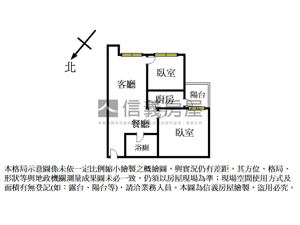 仁愛富達２房房屋室內格局與周邊環境