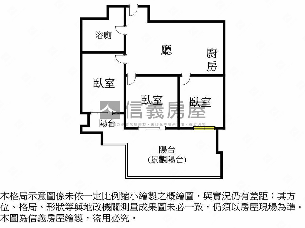 美術１號院三房平車面公園房屋室內格局與周邊環境
