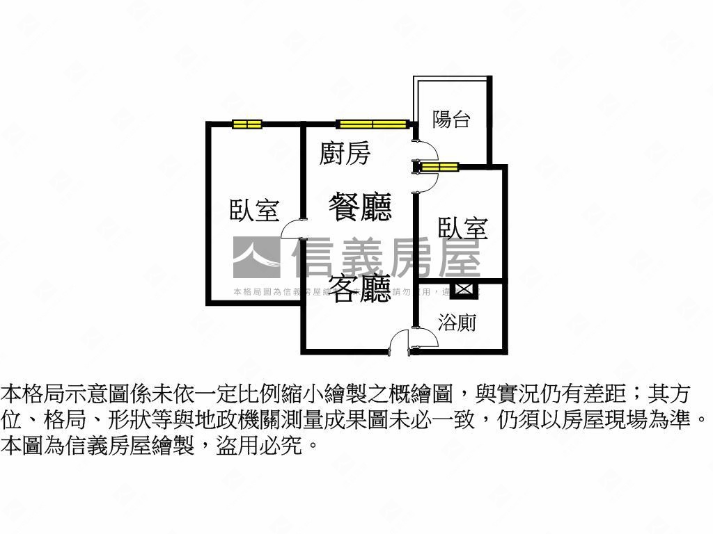 市政１號院兩房房屋室內格局與周邊環境