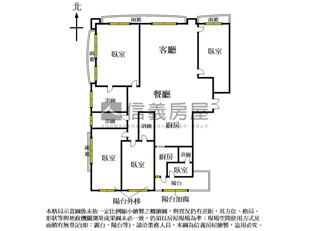 龍華富貴‧大北大‧極景房屋室內格局與周邊環境