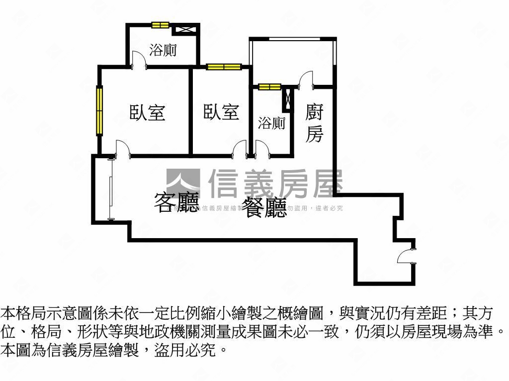 至善重劃區大２房２衛浴房屋室內格局與周邊環境