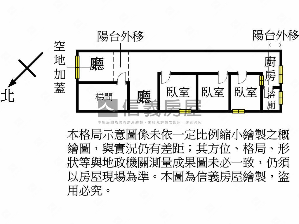 近公園成家三房房屋室內格局與周邊環境