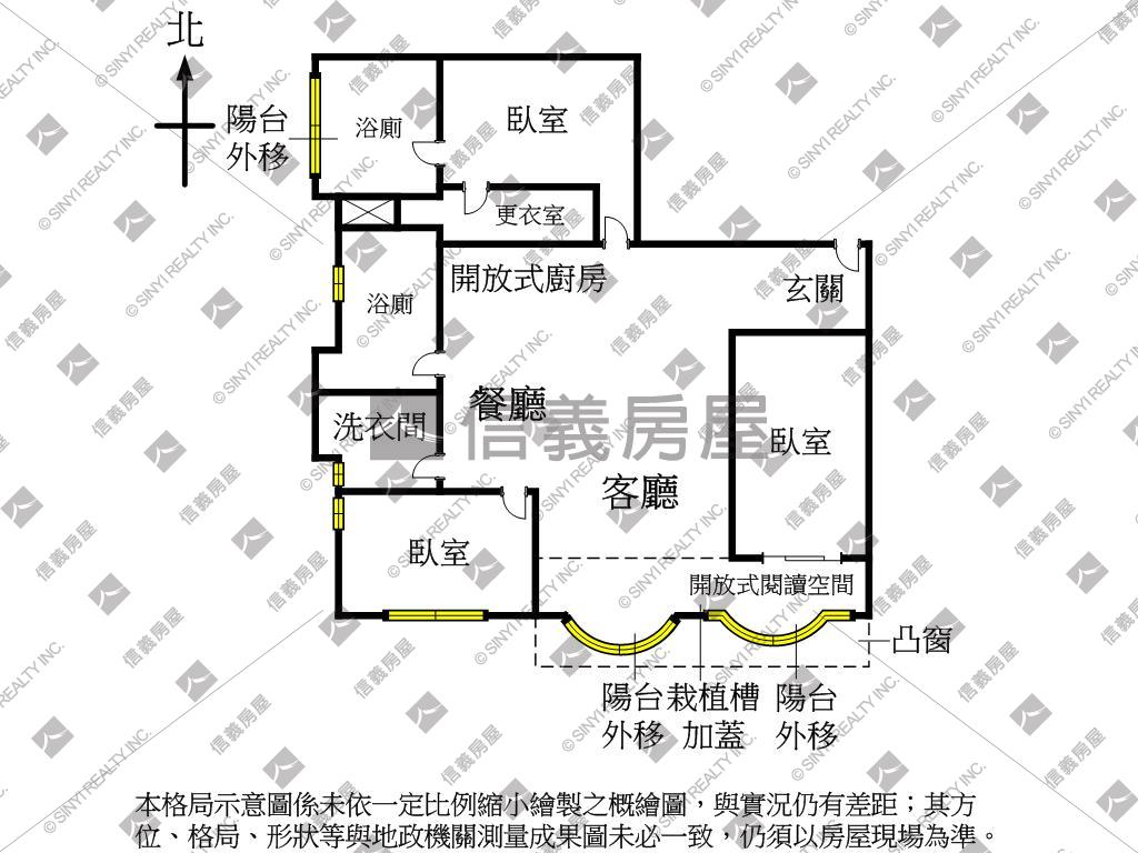 Ｙ３９捷運必推電梯三房房屋室內格局與周邊環境