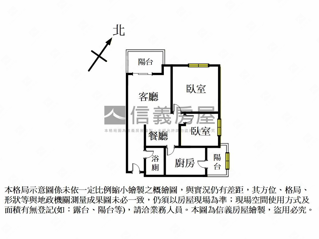 ＭＲＴ麗寶北大景觀２房房屋室內格局與周邊環境
