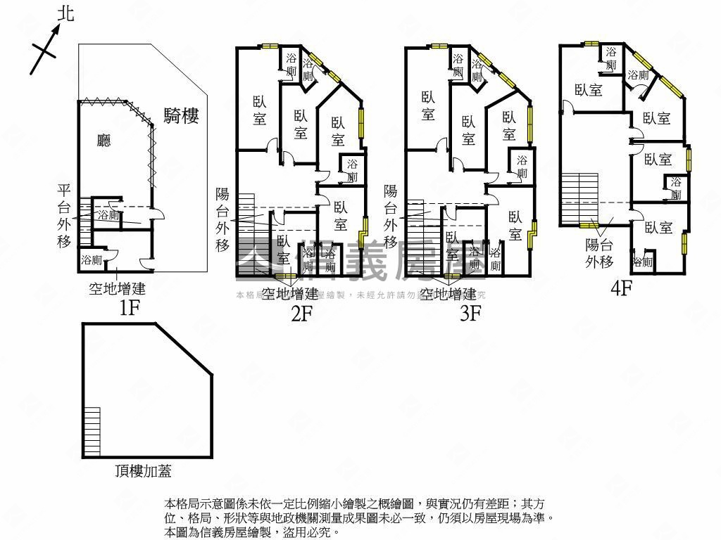 萬金路三角窗滿租透天房屋室內格局與周邊環境