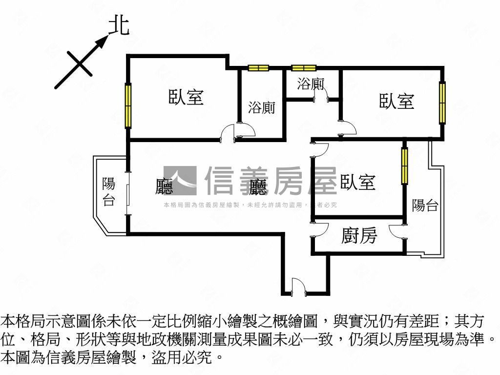 樂捷市三房平面車位房屋室內格局與周邊環境