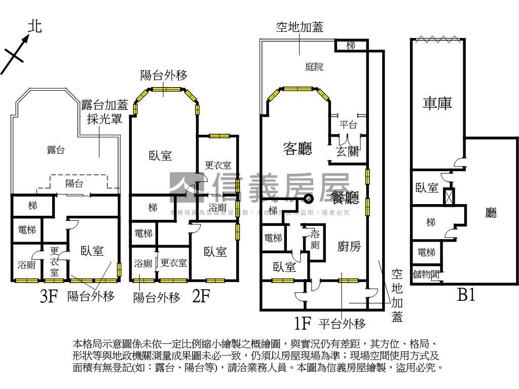 獨立地號全新翻修電梯別墅房屋室內格局與周邊環境