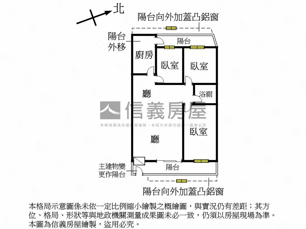 北投優質三樓美寓房屋室內格局與周邊環境