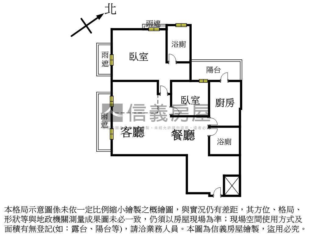 聯上大喜－Ａ１高樓景觀戶房屋室內格局與周邊環境
