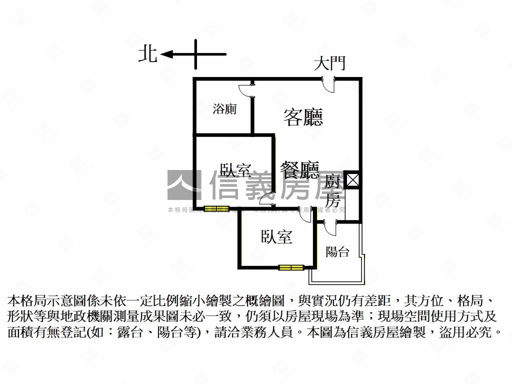 新碩兩房十四樓之１房屋室內格局與周邊環境