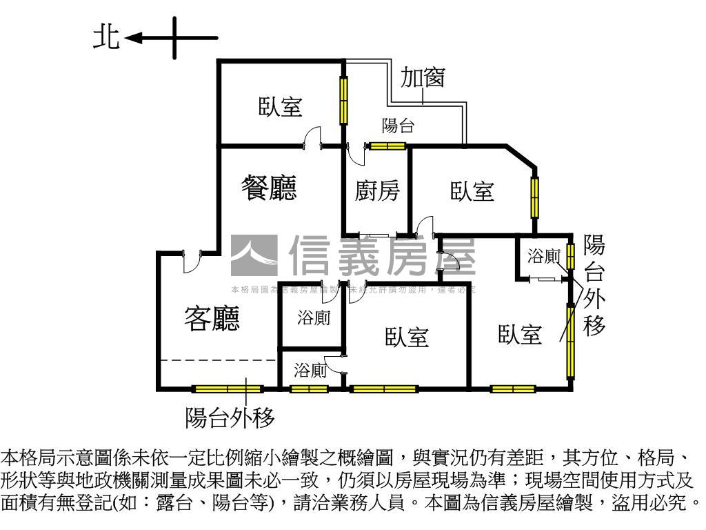 博覽家雙主臥大４房房屋室內格局與周邊環境