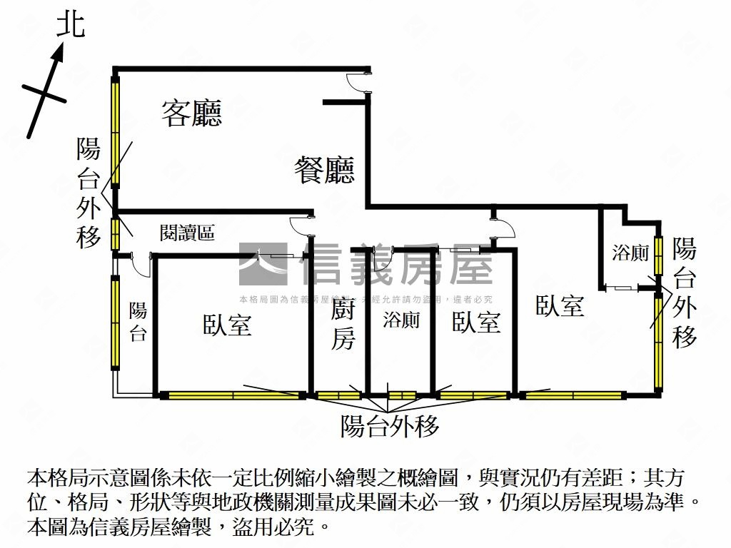 古亭高樓電梯３房房屋室內格局與周邊環境
