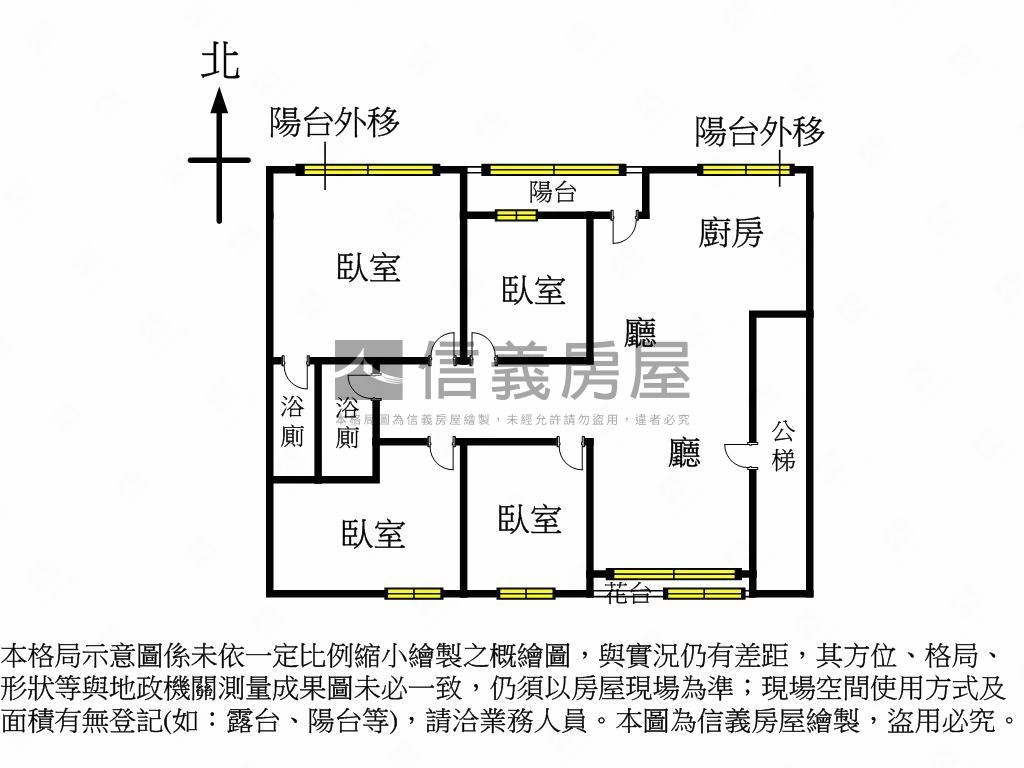台北橋捷運採光四房♫房屋室內格局與周邊環境