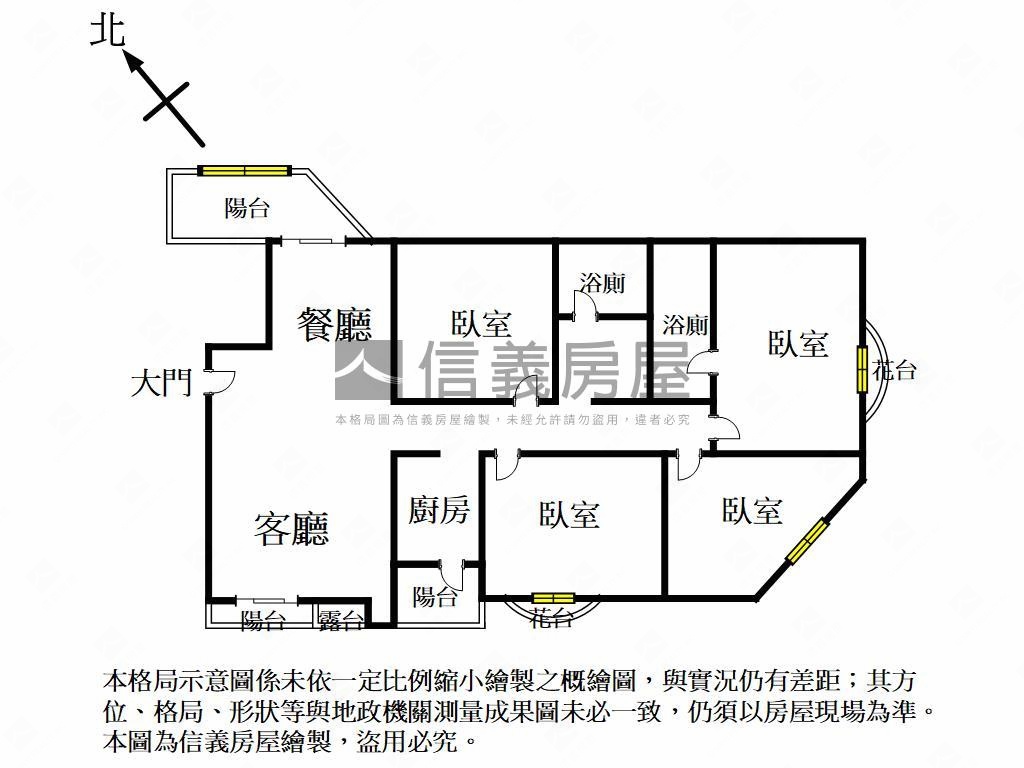 正西屯機能王大四房房屋室內格局與周邊環境