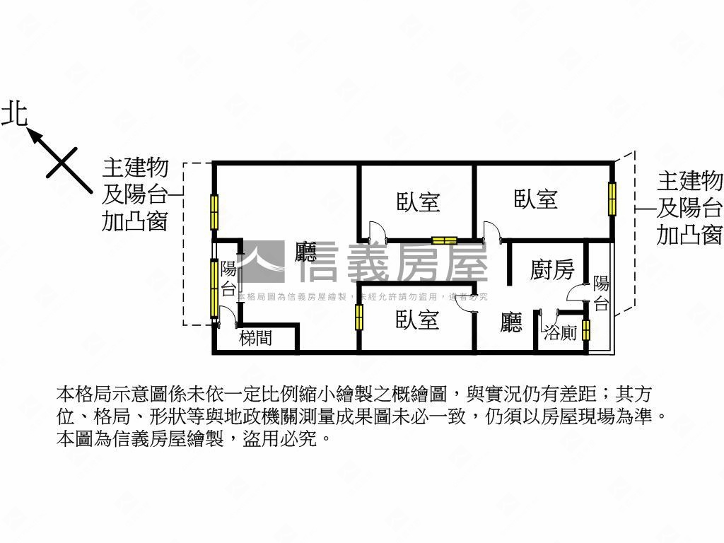 幸福美寓景觀３房房屋室內格局與周邊環境