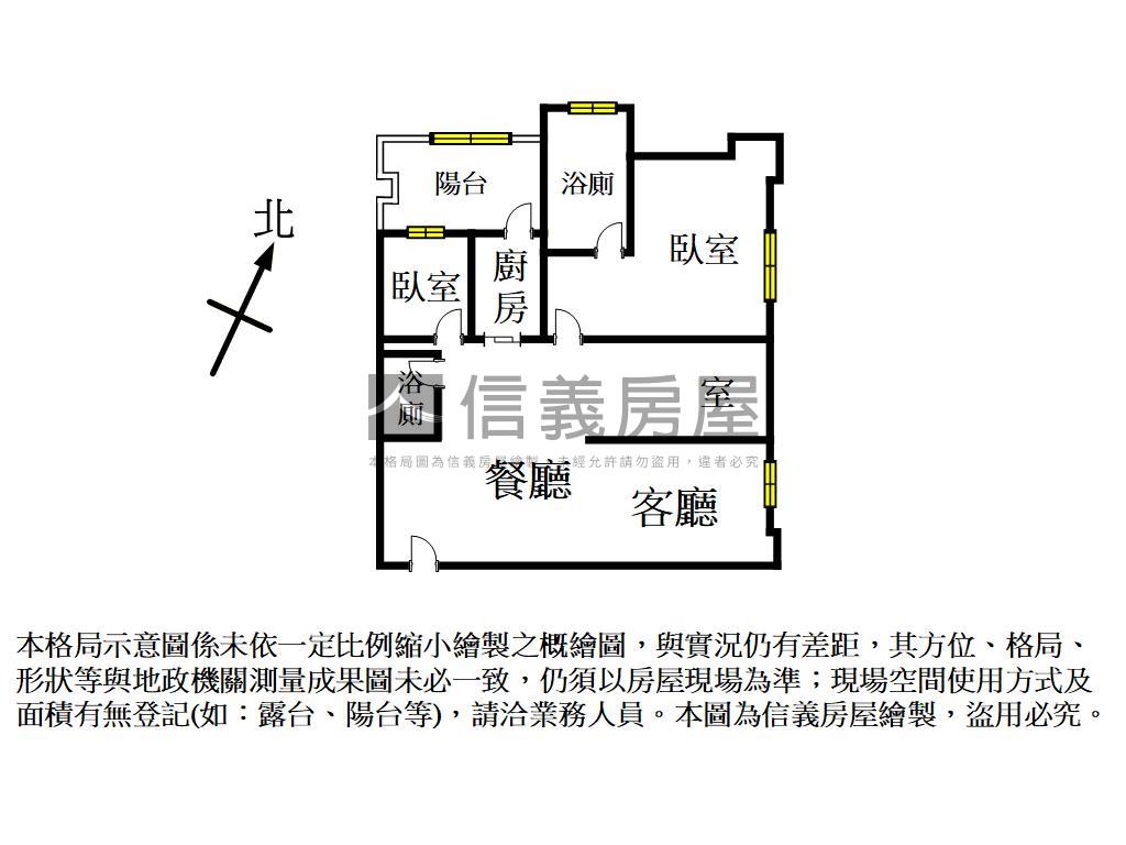 俯瞰宜誠耀●２房車位宅房屋室內格局與周邊環境