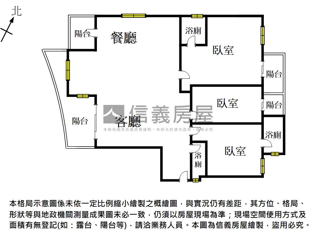 近北區主建物約６０坪雙車房屋室內格局與周邊環境