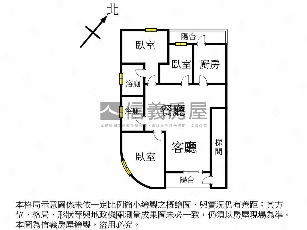 稀有大坪數低總價邊間公寓房屋室內格局與周邊環境