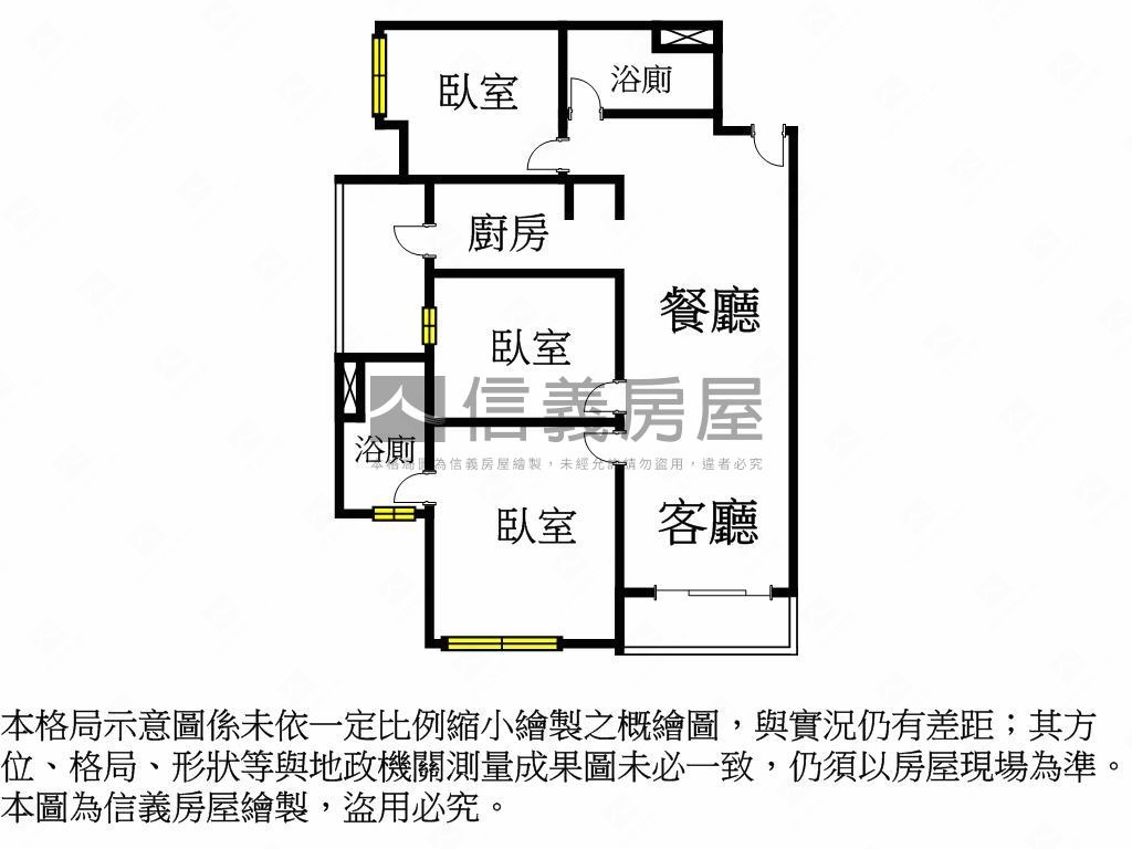楠梓友樂市邊間三房平車房屋室內格局與周邊環境