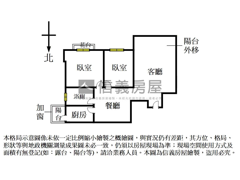 榮富首購美２房房屋室內格局與周邊環境