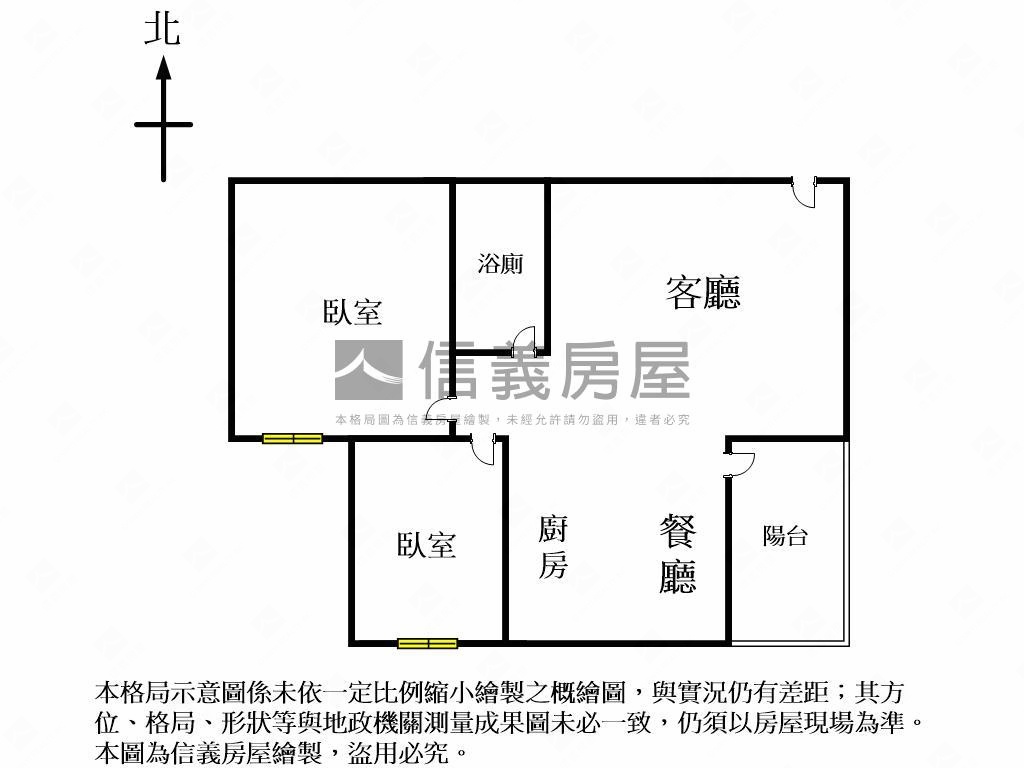 【精裝戶】城之華２房平車房屋室內格局與周邊環境