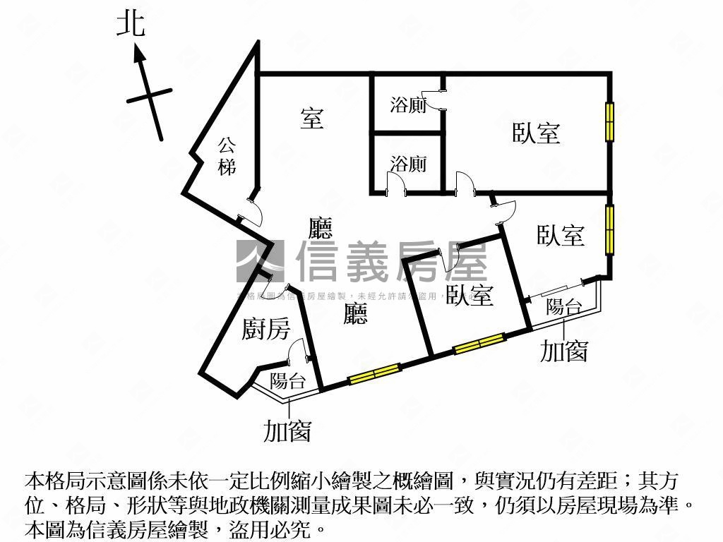 美術園道旁低總價三房平車房屋室內格局與周邊環境
