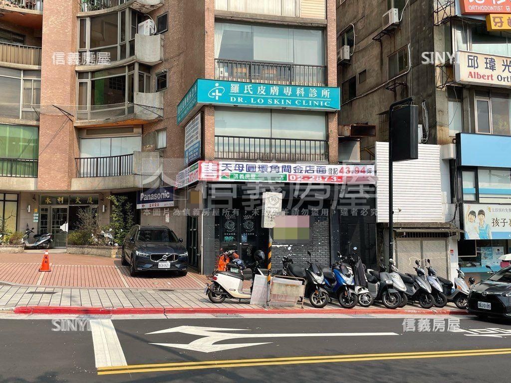 天母圓環人潮角間金店辦房屋室內格局與周邊環境