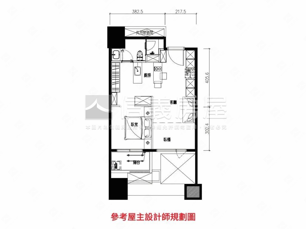 璞園榮２３坪型高樓有車位房屋室內格局與周邊環境
