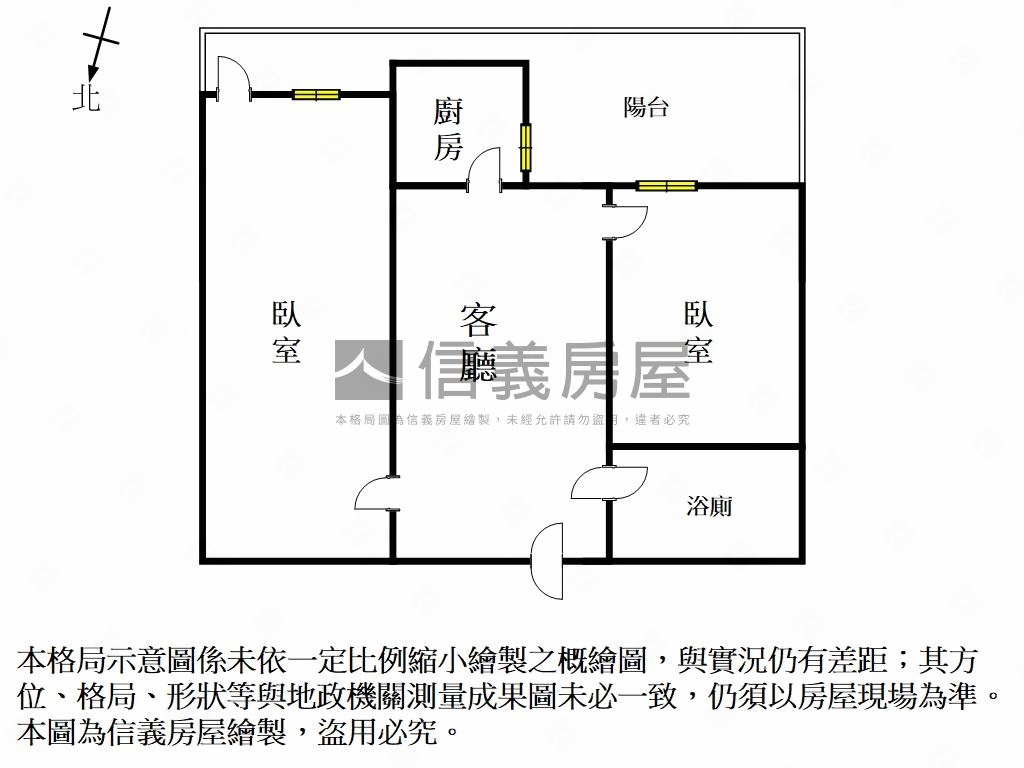 北區成大城｜兩房大陽台戶房屋室內格局與周邊環境