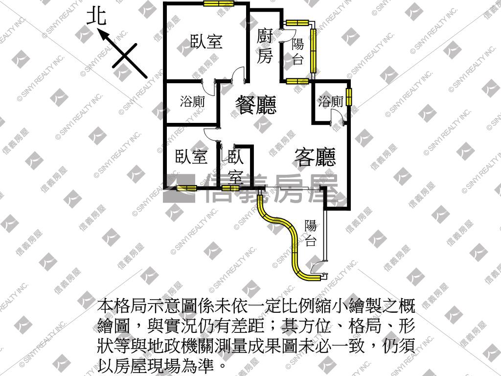 專任●學區美三房附平車房屋室內格局與周邊環境