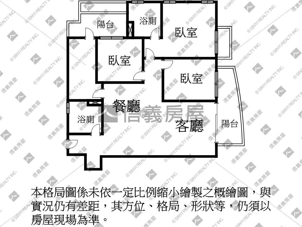 威均路易威登三房非你莫屬房屋室內格局與周邊環境