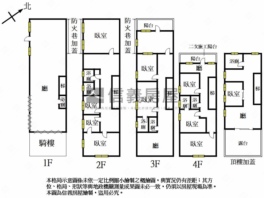 正文化路透天金店面房屋室內格局與周邊環境