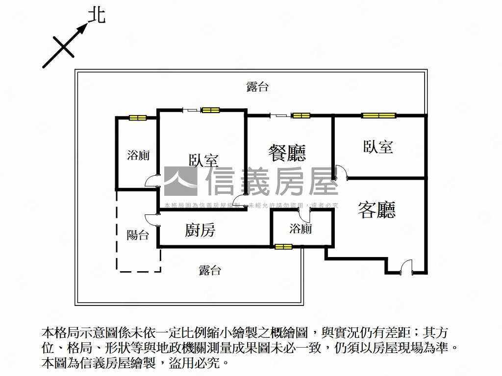 林立寬和露台２房車位房屋室內格局與周邊環境