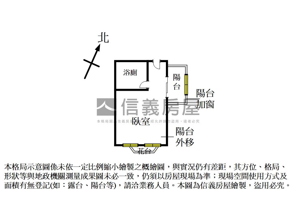 淡大明亮有陽台套房房屋室內格局與周邊環境