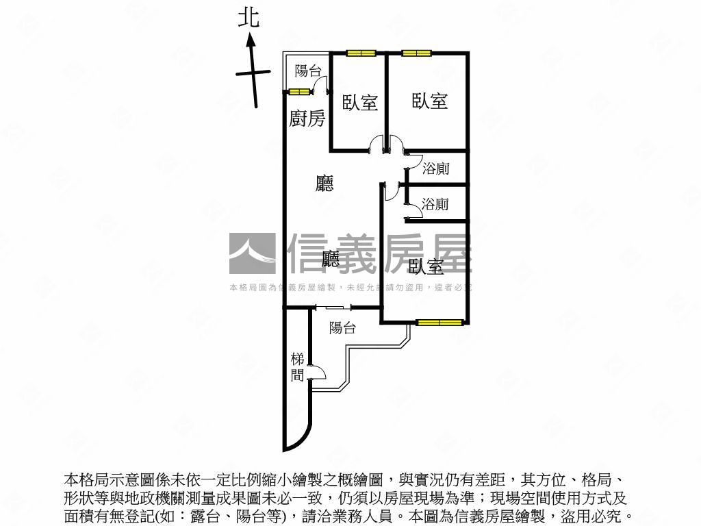 近捷運川普皇家三房車位Ｃ房屋室內格局與周邊環境
