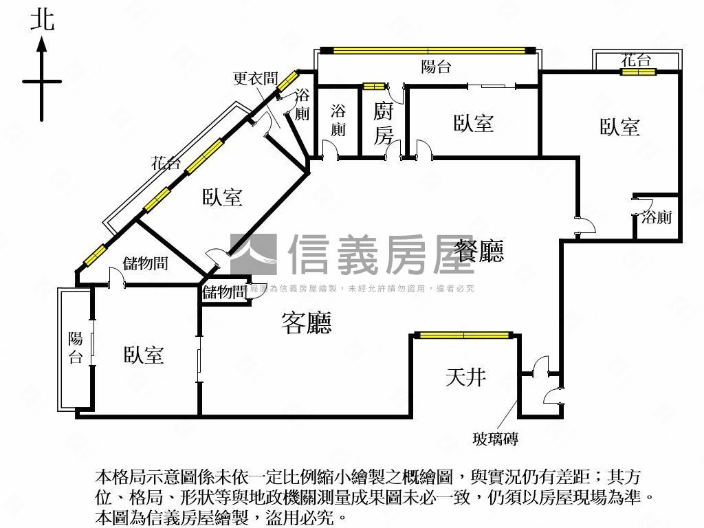 福人街四房雙主臥車位房屋室內格局與周邊環境