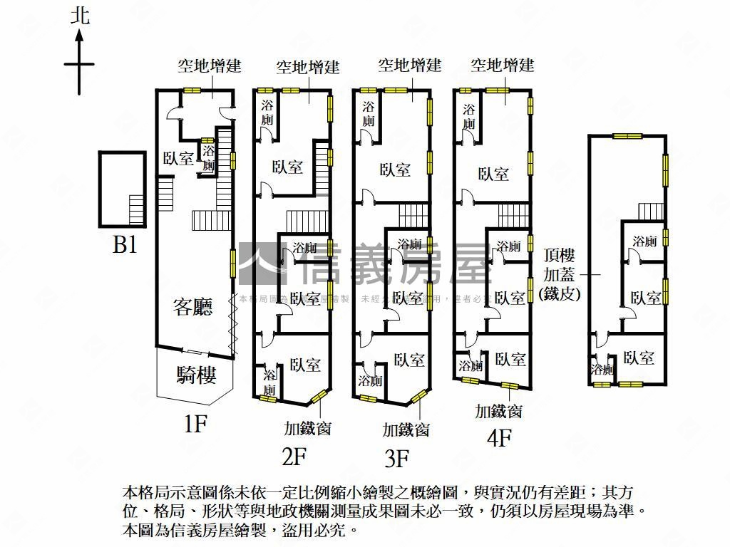 邊間透天近輕軌捷運收租房房屋室內格局與周邊環境