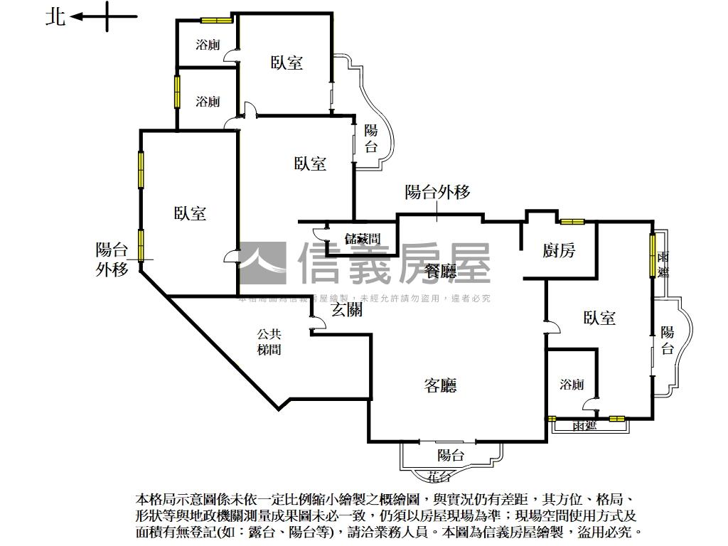 近北士科美景泳池優質４房房屋室內格局與周邊環境