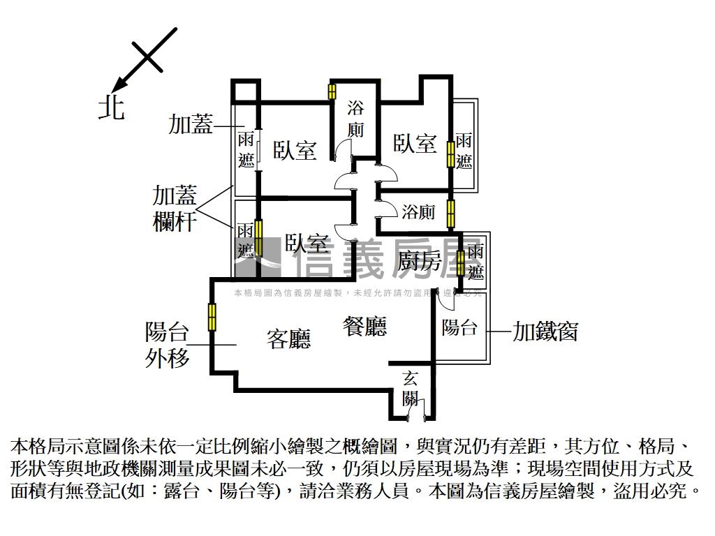 尊爵不凡雙捷運三房車位房屋室內格局與周邊環境