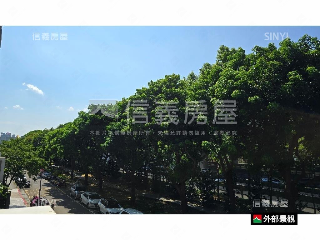 潭美學區露台面綠蔭邊間房屋室內格局與周邊環境